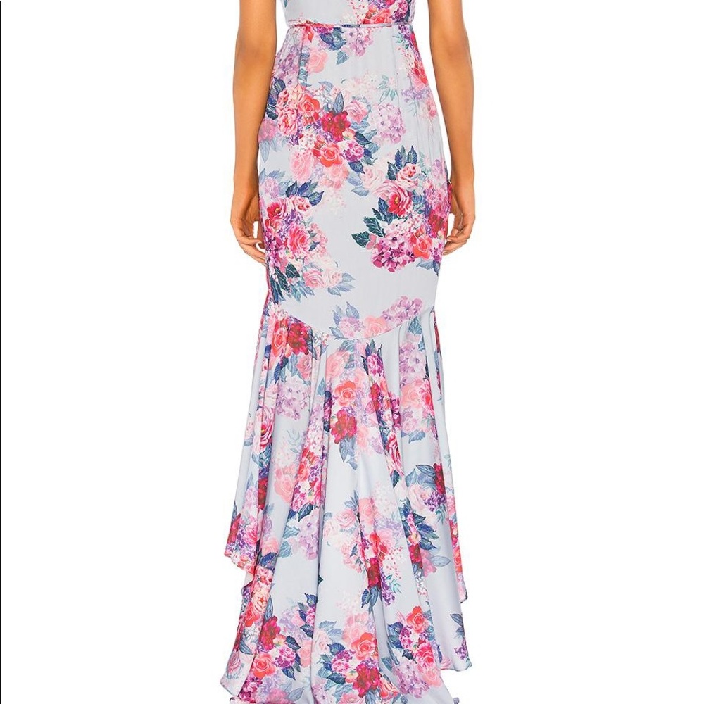 REVOLVE Ateinne Dress in Pale Blue Floral